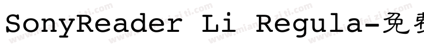 SonyReader Li Regula字体转换